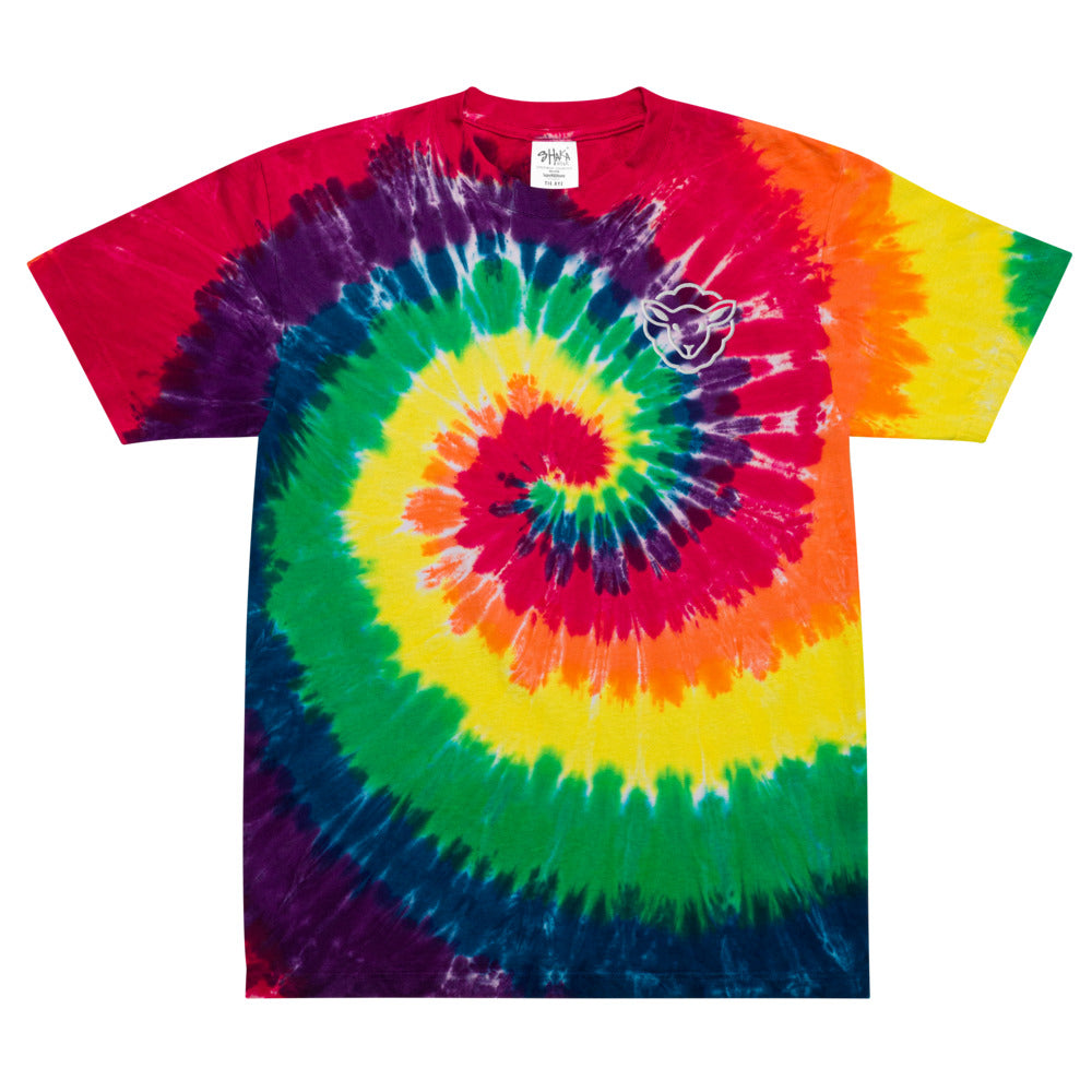 LambOnDaRun Oversized tie-dye t-shirt