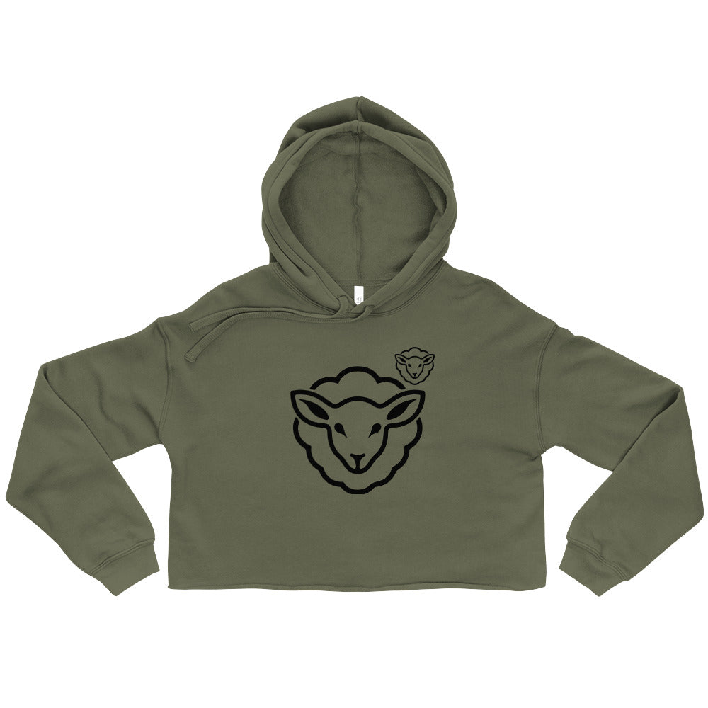 LambOnDaRun Crop Hoodie